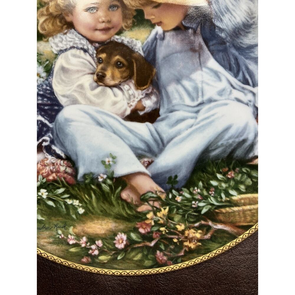"Reco “A Time To Love" Collector Plate Sandra Kuck 1989 March of Dimes #12305C - Picture 8 of 8